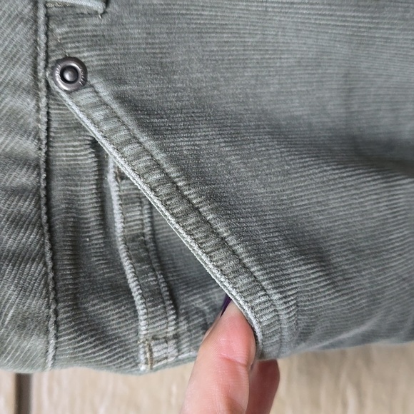 J.Jill Green Corduroy Mid Rise Green Corduroy boot cut Flare leg Pants - Picture 7 of 10